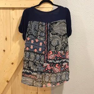 Honey punch Stitch Fix short sleeved top - Large